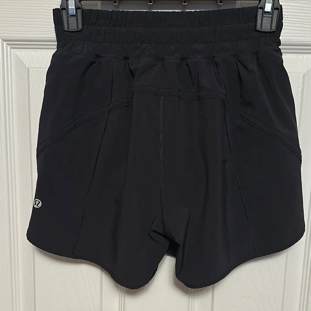 Lululemon  Athletica Black High-Waisted Athletic Shorts - Image 2
