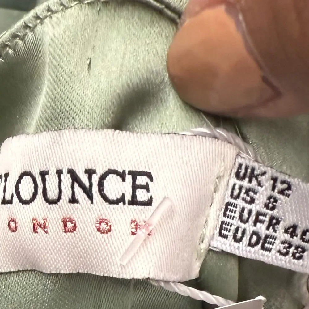 Flounce London long sleeve wrap maxi dress light Sage Green Dress size 8 NwT - Image 5