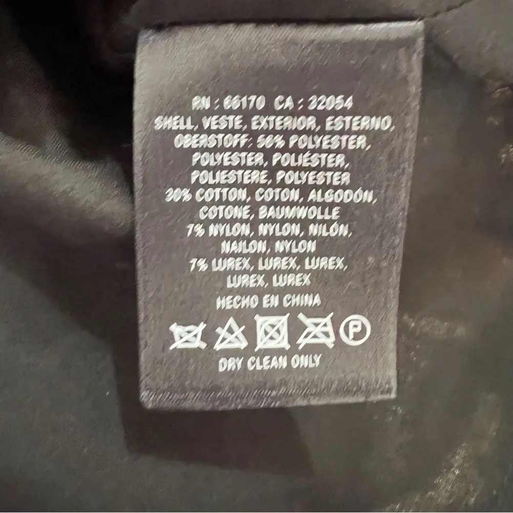 Leifsdottir Anthropologie Adelita Floral Shimmer Brocade Fit Flare Mini Dress Black Size 4 - Image 11