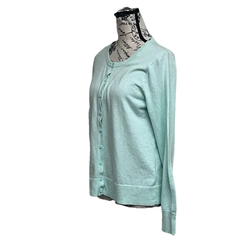Old Navy Mint Green Cardigan Sweater Women’s Size M Coquette Cottegecore - Image 3