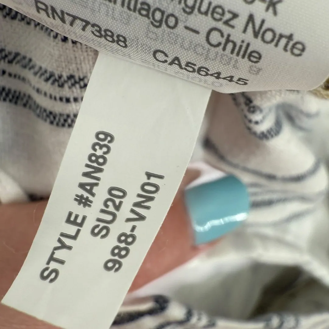 Madewell Linen Cotton‎ Paperbag Waist Striped Pants Size 12 Nautical Beachy - Image 14