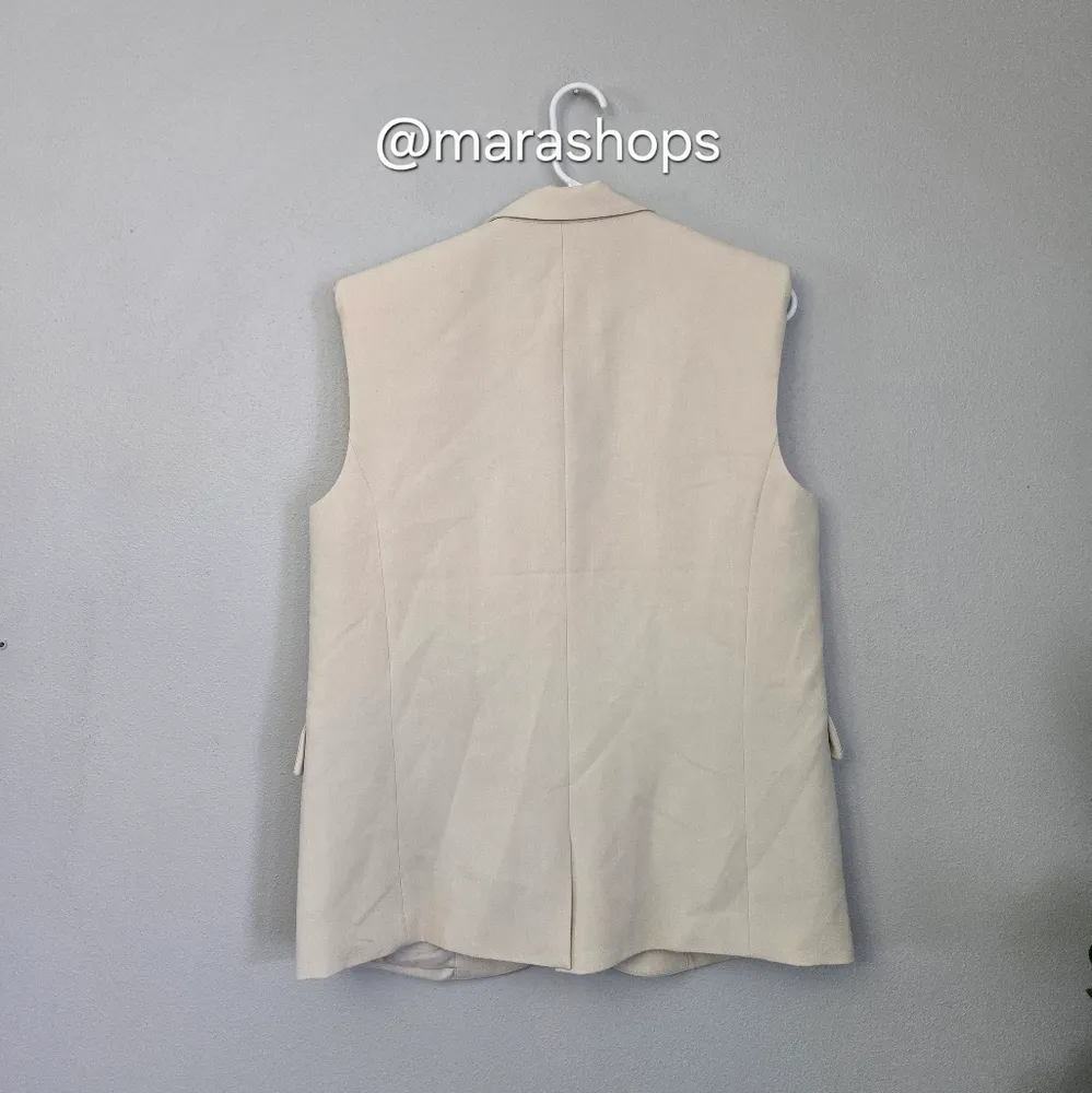 Dissh Rowan Sleeveless Blazer Bone Size 6 - Image 5