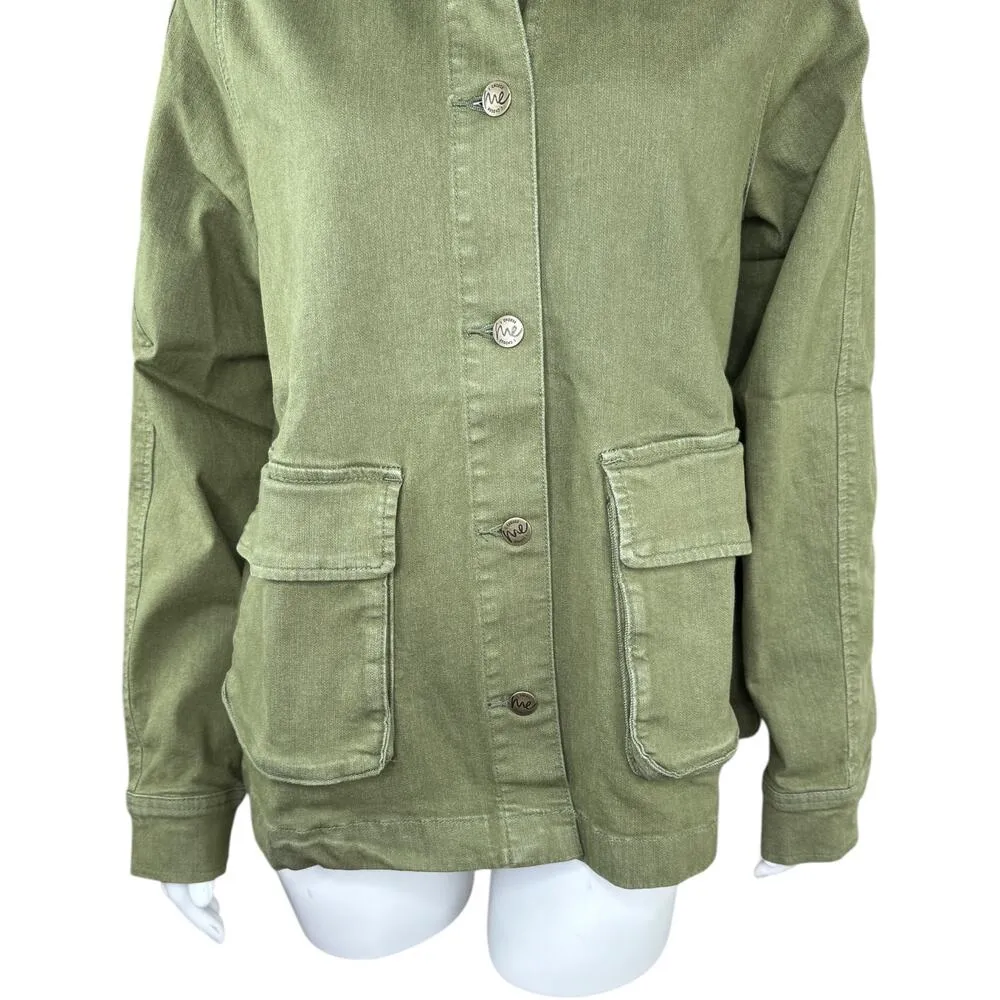 Me by Jennie Garth The Dylan Denim Jacket Seagrass Green Medium NWT - Image 8