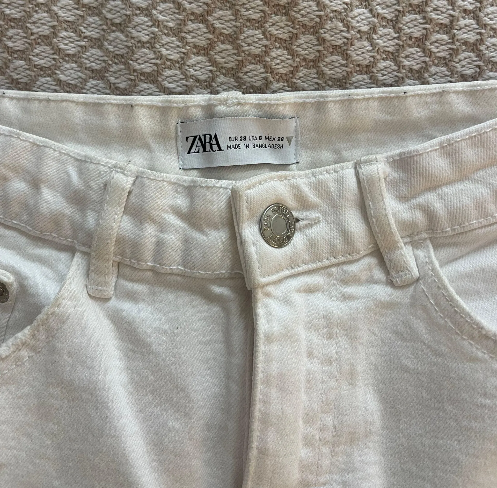 White Denim Shorts - Image 2