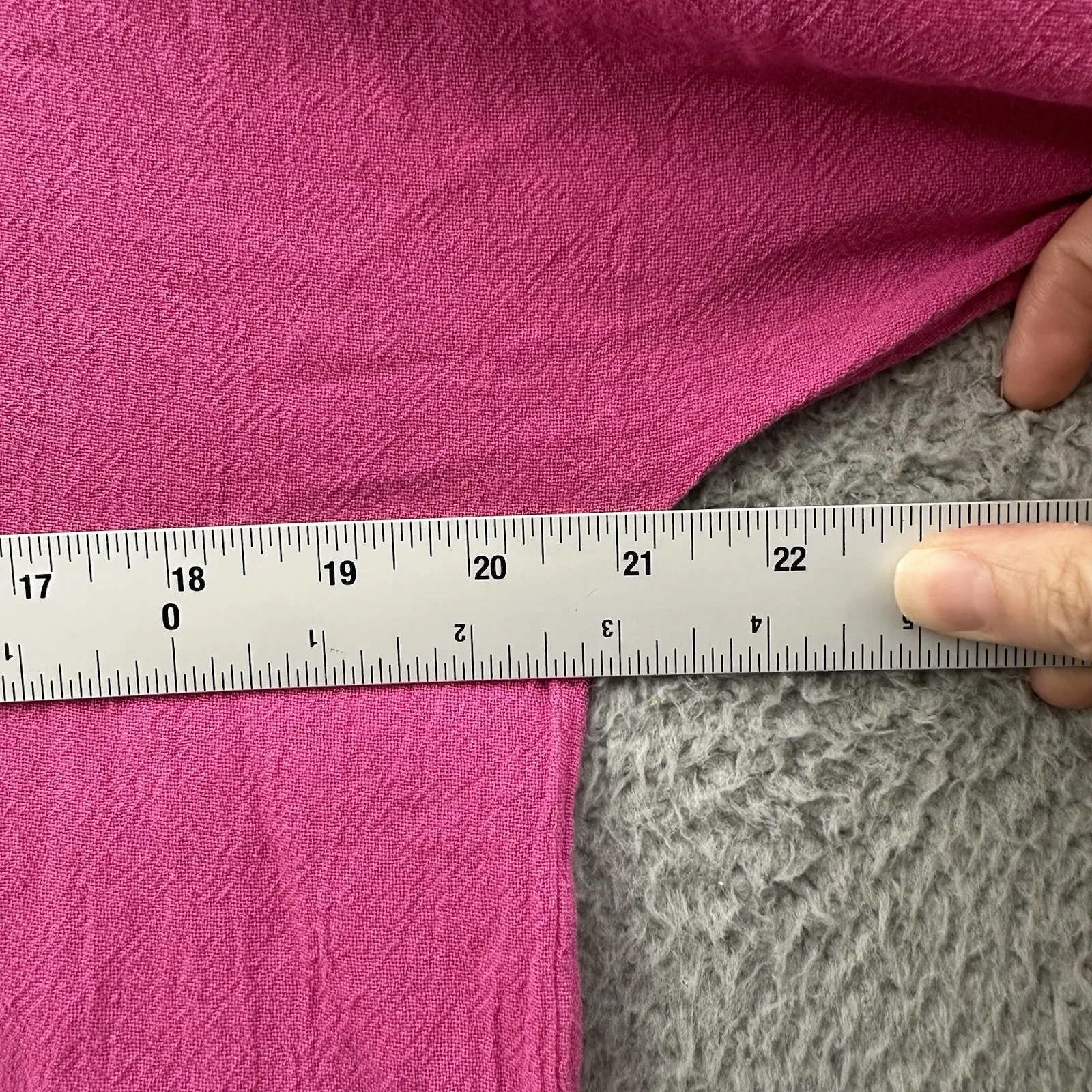 Oh My‎ Gauze Top Pink Keyhole Beach Relaxed Lagenlook 100% Cotton Women's 1 S/M - Image 5