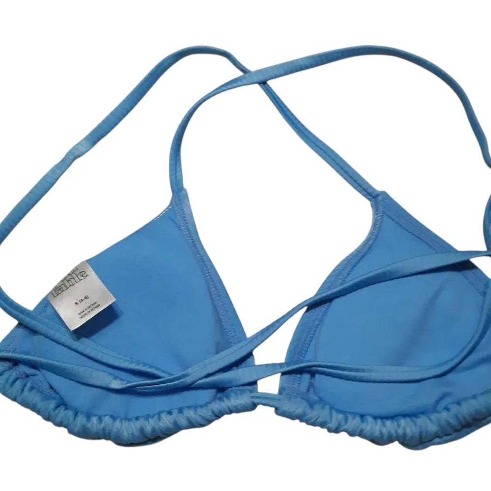 Wild Fable Blue Ribbed Bikini Top Size Small (4-6) - Image 3
