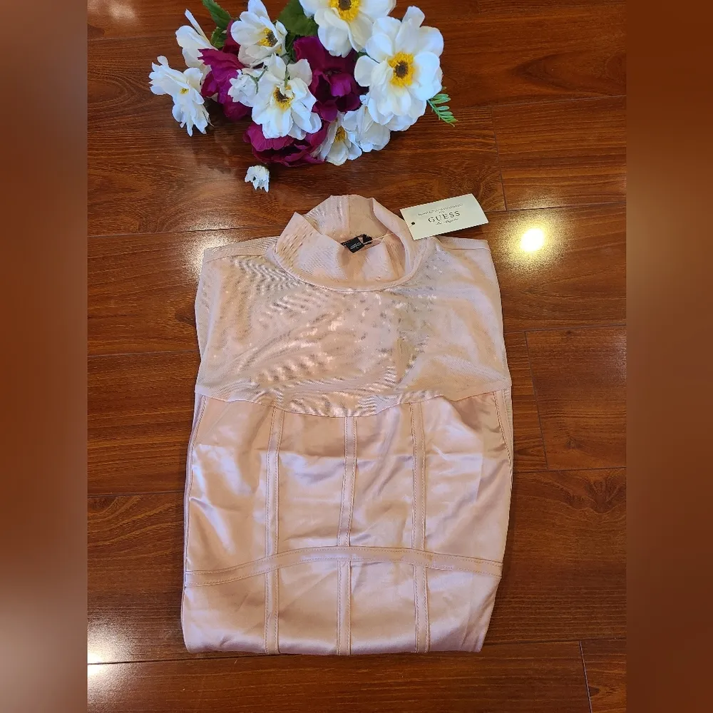 Mesh Cream Bodysuit Size Large - Image 5