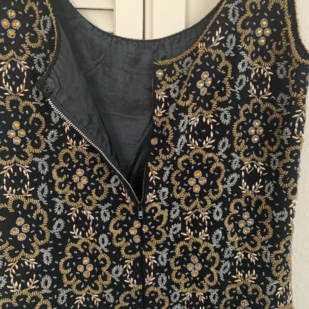 ✨1940’s/1950 VINTAGE Unbranded unique beaded vest - Image 6