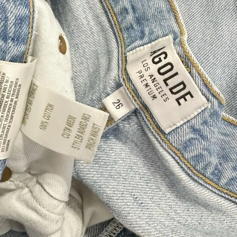 AGOLDE 90s Mid-Rise Loose Fit Ripped Jeans, Fall Out, 26 (Hemmed) - Image 10