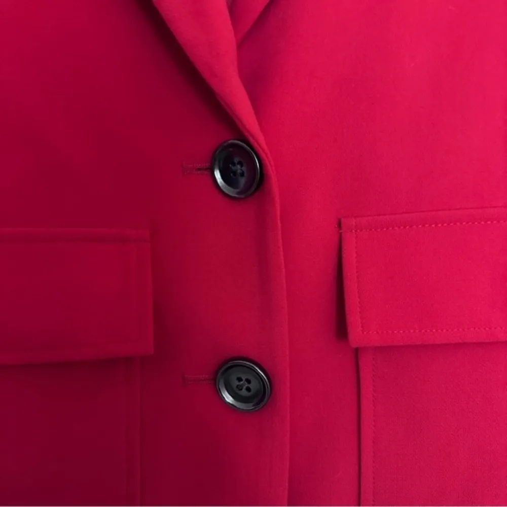 Chicos red blazer‎ Double Button Pockets Lined Size 0 Small - Image 7