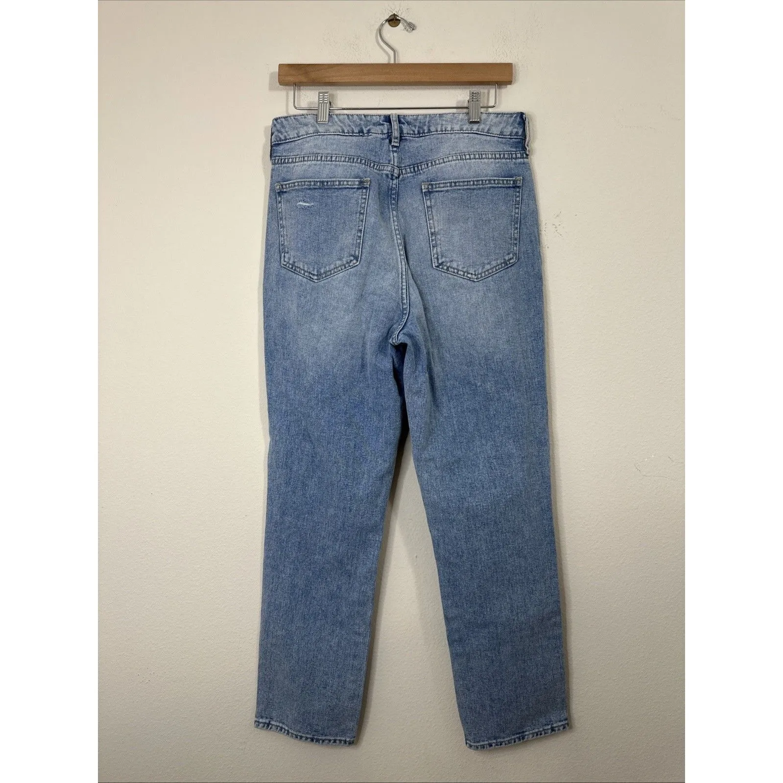 PacSun High Rise Distressed Mom Jeans Womens Size 28 Medium Wash Denim New - Image 2