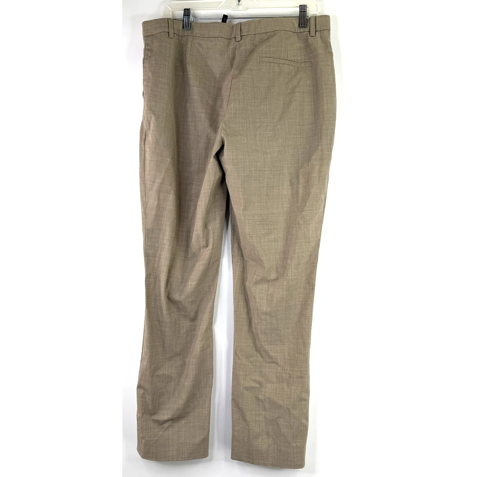 Theory Tailored Trouser Travel Virgin Wool Front Flat Pants Size 12 - Image 3