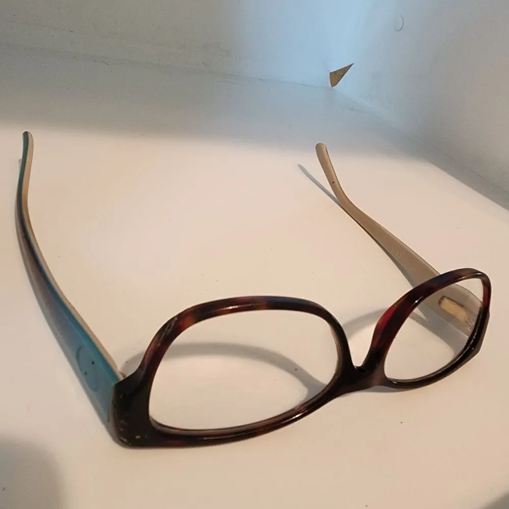 Authentic Gucci Tortoiseshell & Blue & Black Ombre Prescription Glasses Frames - Image 3