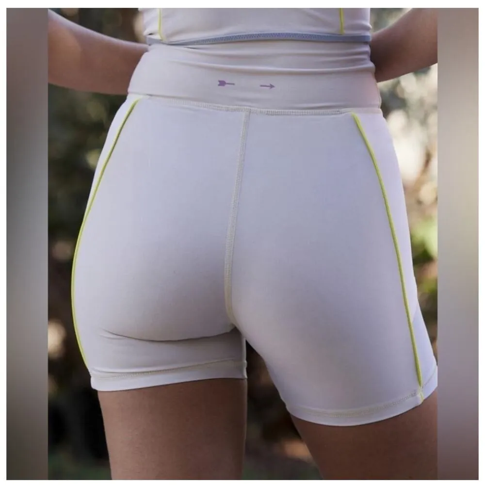 The Upside Pastel Panelled Mini Spin Shorts Size 8 Blue - Image 2