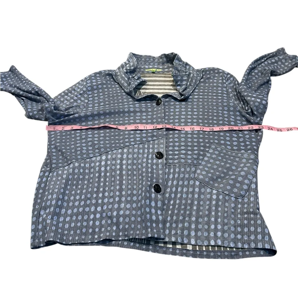 TRISHA TYLER lightweight jacket Blue Size 1X - Image 3