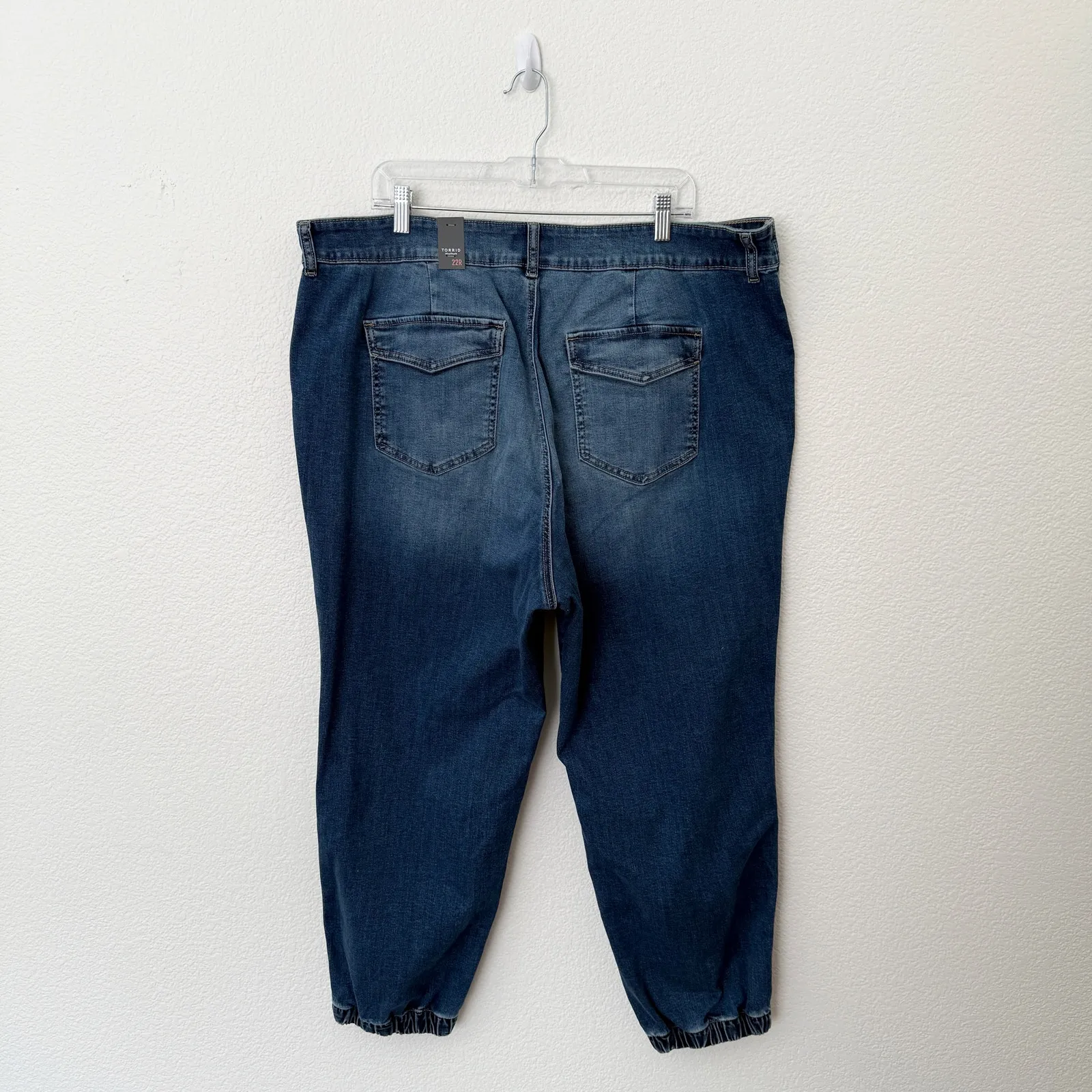 [Torrid] Dark Wash Mid Rise Jogger Super Stretch Jeans Relaxed Fit NWT Size 22 - Image 3