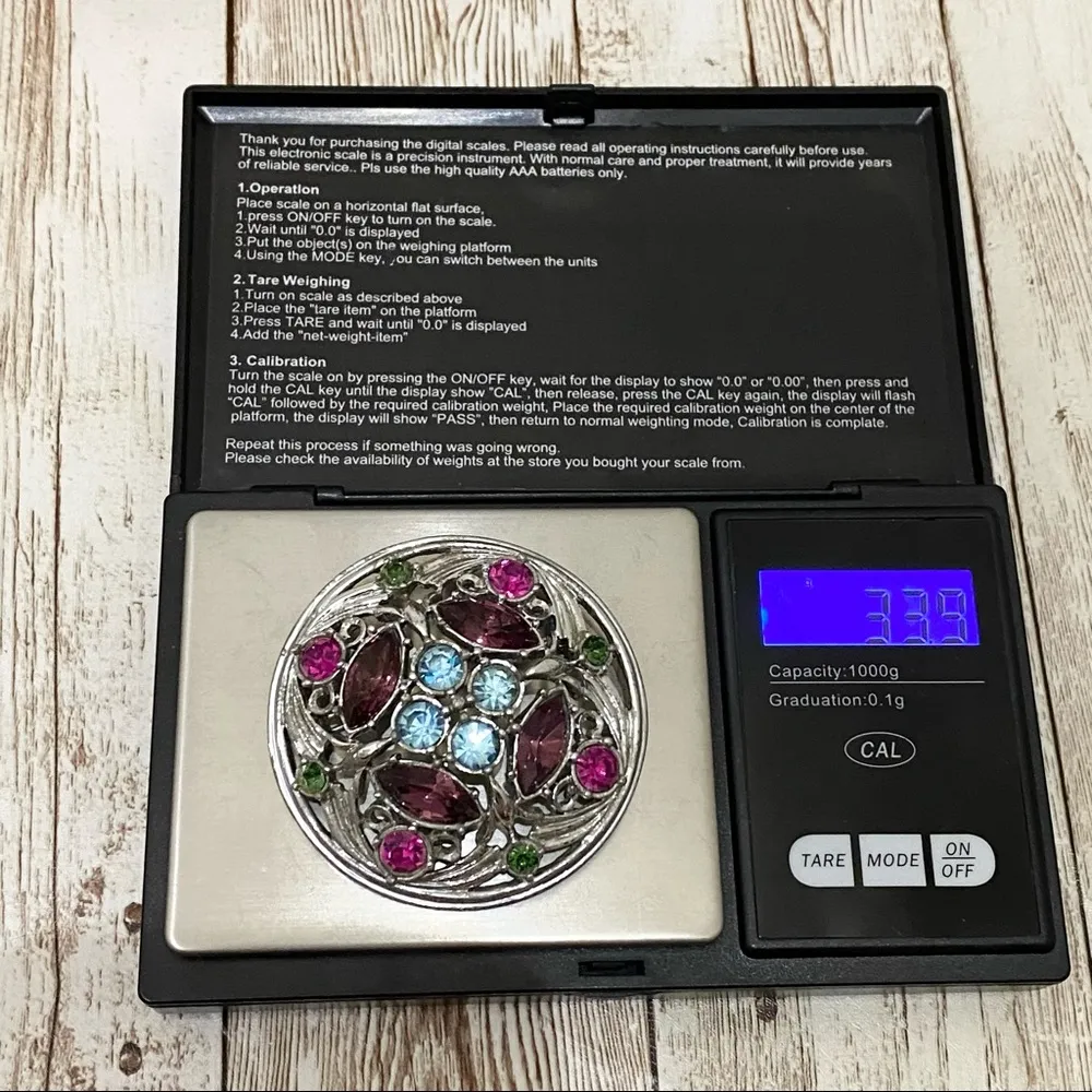 1972 Sarah Coventry Springtime Book Jewelry Brooch - Image 6