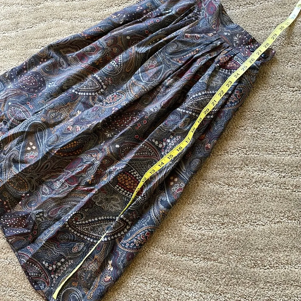 Nordstrom made in Italy 100% wool front pleat beautiful midi flare skirt - Image 4