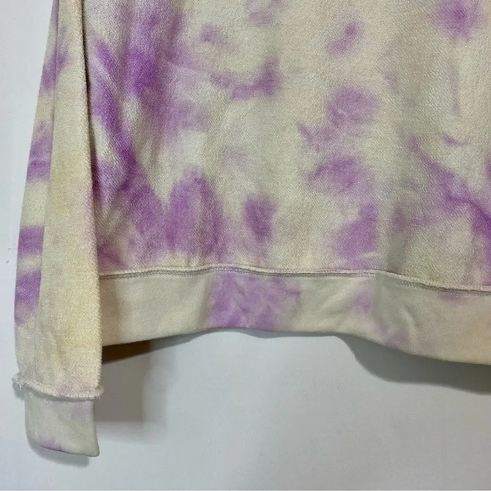 Kirious Women’s Reverse Tie Dye Long Sleeve Pullover Sweatshirt Purple Sz M NWT - Image 3
