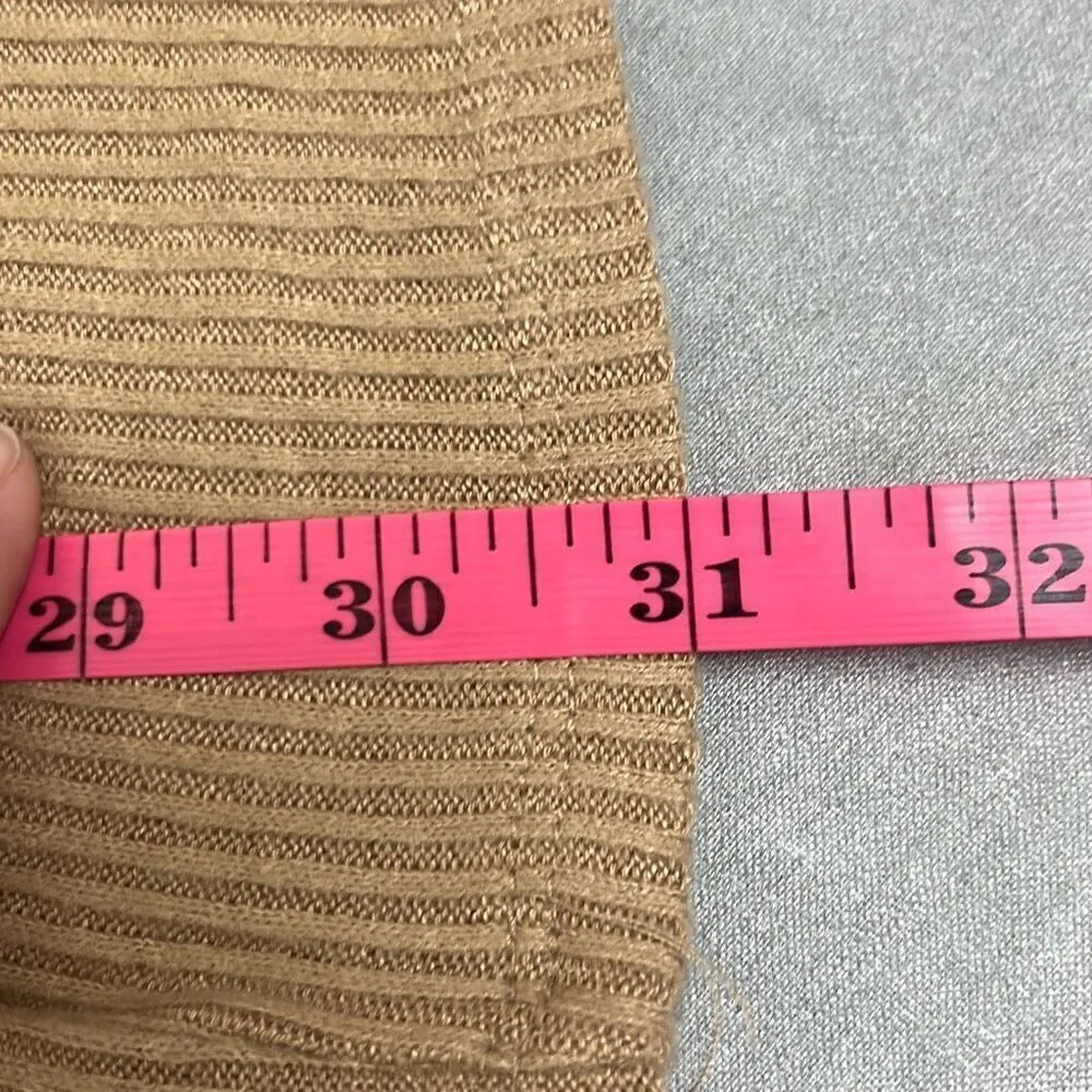 Koolaburra by UGG Womens Small Pull On Wide Leg Pants Tan Ribbed Pockets Stretch - Image 8