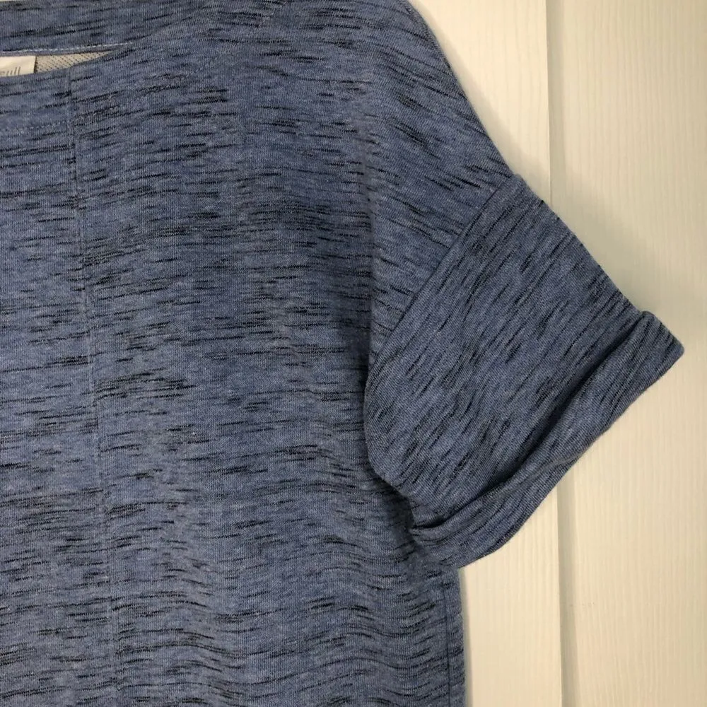 Pure Jill J.Jill short sleeve tunic dress side slits women's size XS blue‎ tones Black - Image 8