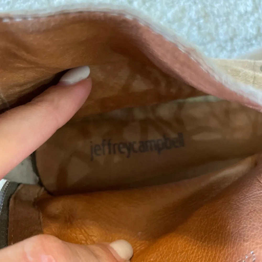 Jeffrey Campbell Taupe CORS Suede Lace Up Open Toe Heels - Image 6