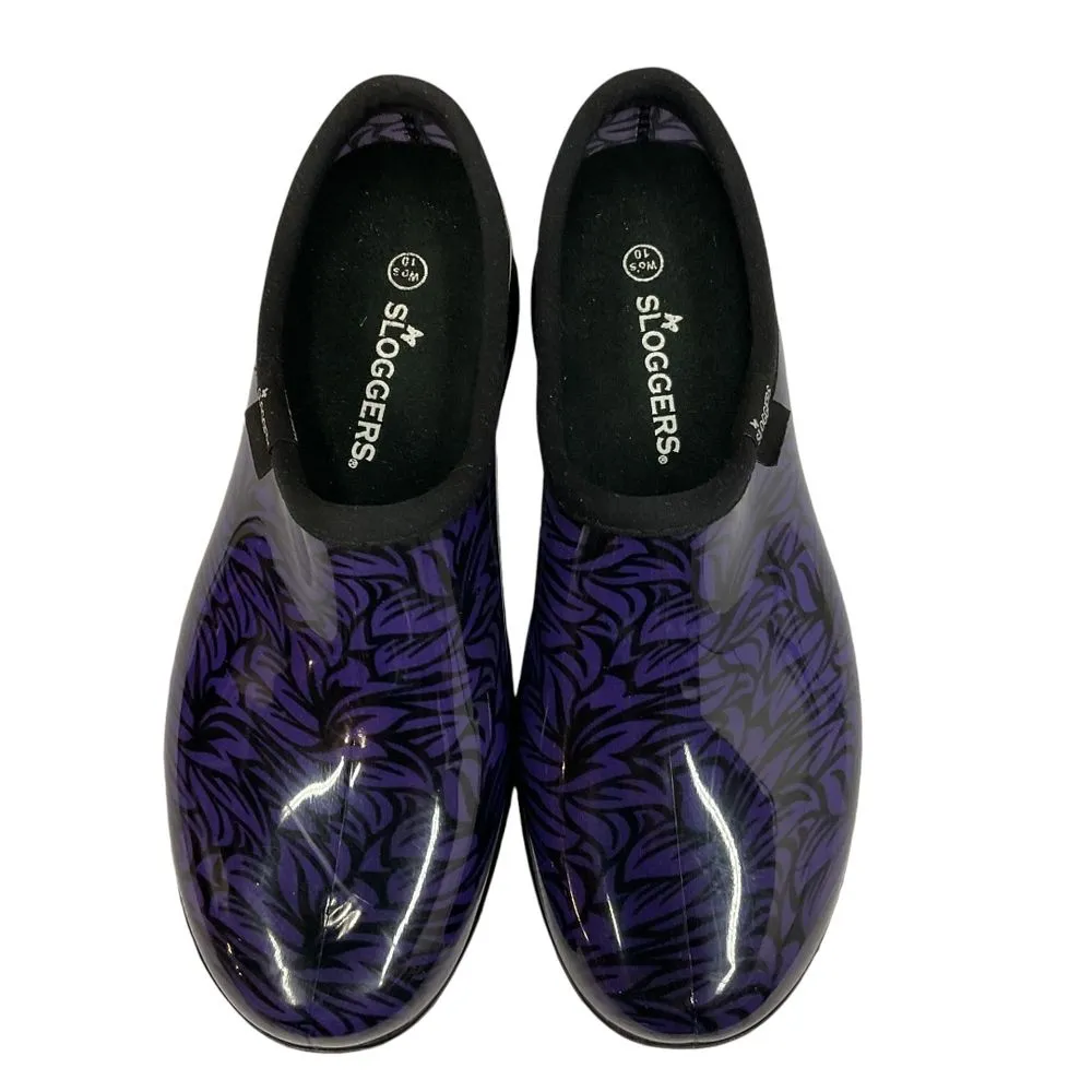 Sloggers Women's Purple Garden Waterproof Casual‎ Shoes Size 10 Made in USA - Image 3