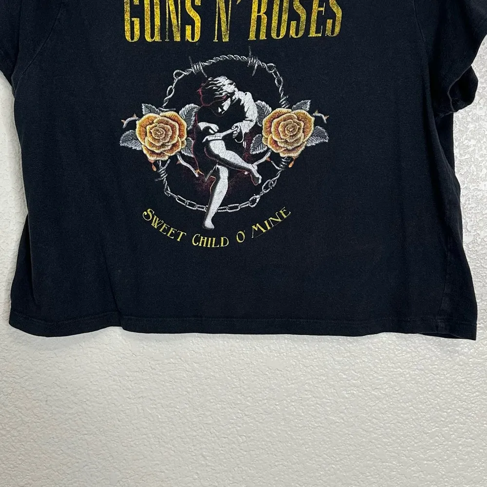 Bravado Guns N' Roses "Sweet Child of Mine" Cropped Women's Tee, Size XL - Image 3