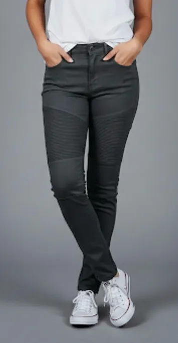 Hammer Jeans Skinny Moto Coated Black Faux Leather Pants 3 Gorpcore Streetwear - Image 1