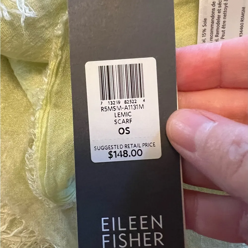 EILEEN FISHER Hand Dyed Modal Silk Scarf Muted Colors NWT One Size MSRP $148 - Image 6