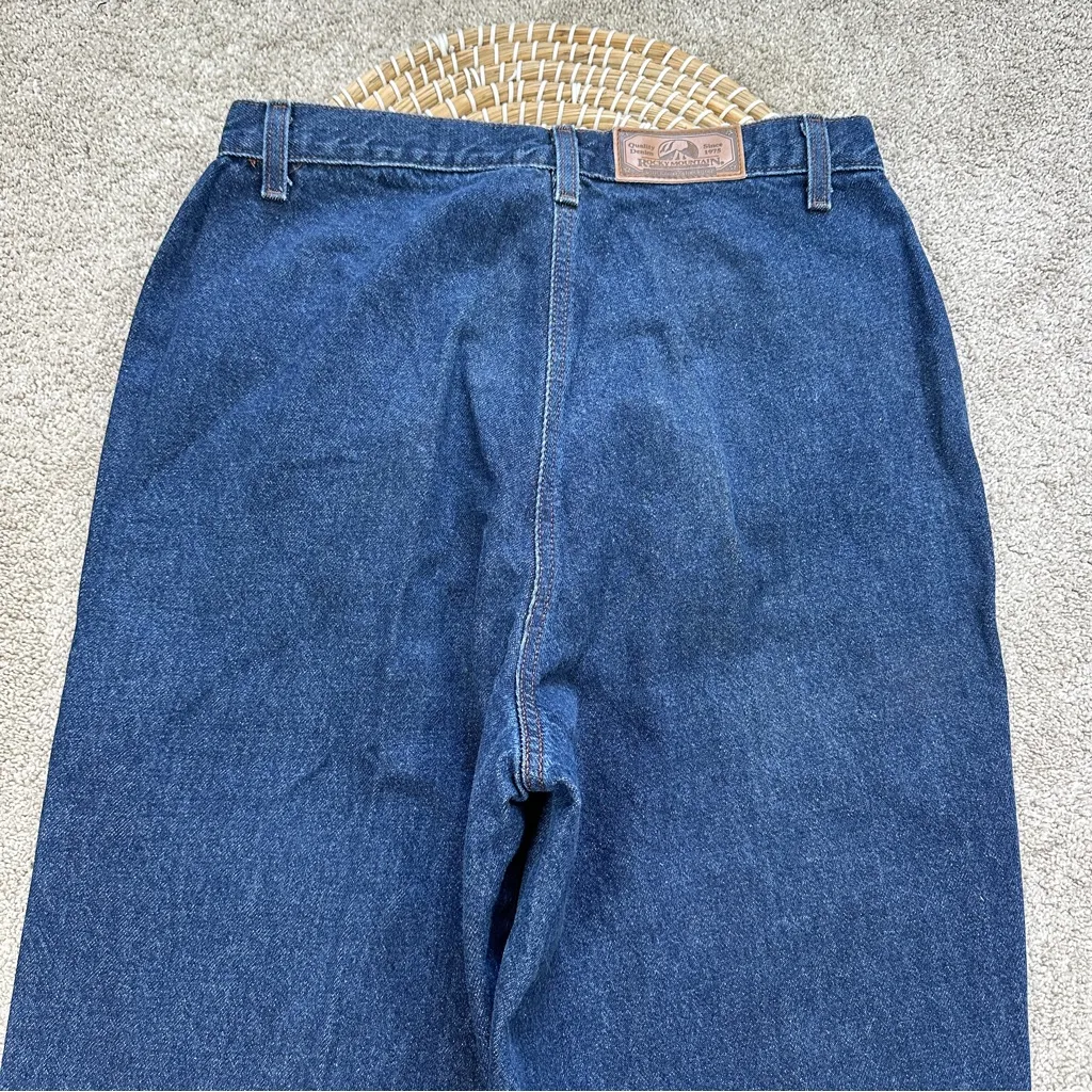 Rocky Mountain Women’s Bareback Mom High Rise Jeans Western in Dark Wash 13/14 - Image 7