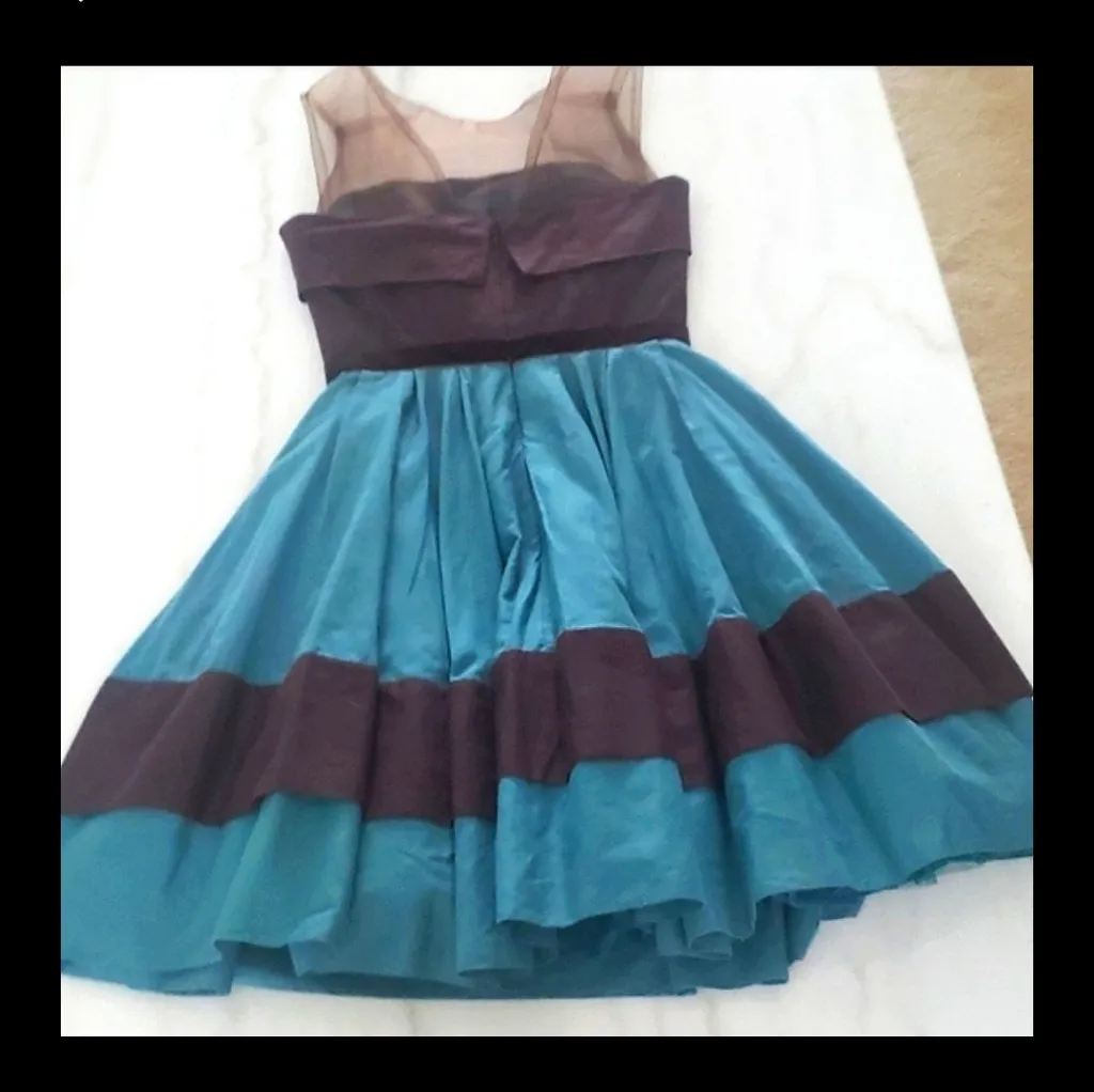 Betsey Johnson dress w petticoat ( unworn) vintage 80’s 90’s vintage Blue Size XS - Image 2