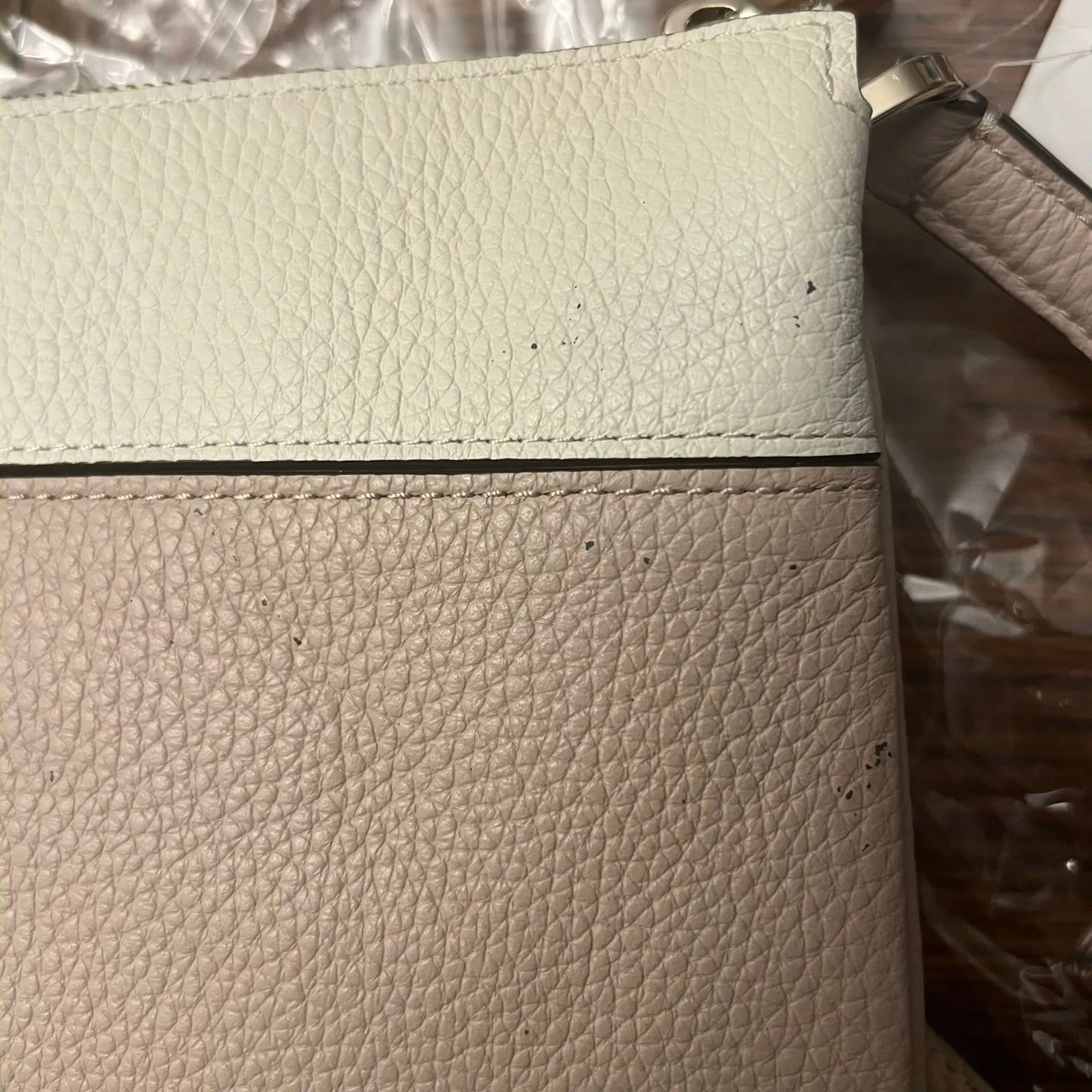 NWT KATE SPADE Leila Colorblock Triple Gusset Crossbody Pebbled Leather NWT $279 - Image 8