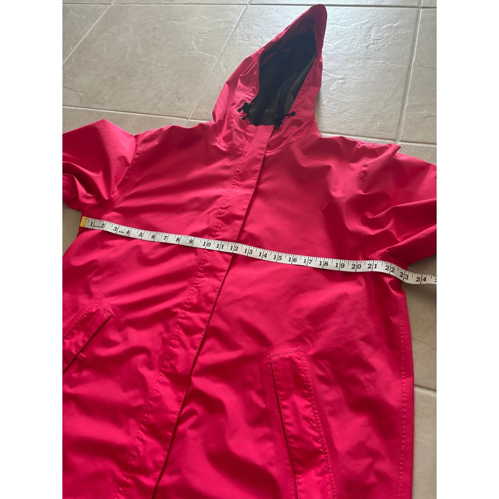 Lands End Jacket Womens Size Large Pink Goretex Rain Jacket Lined Outdoor Hiking - Image 10
