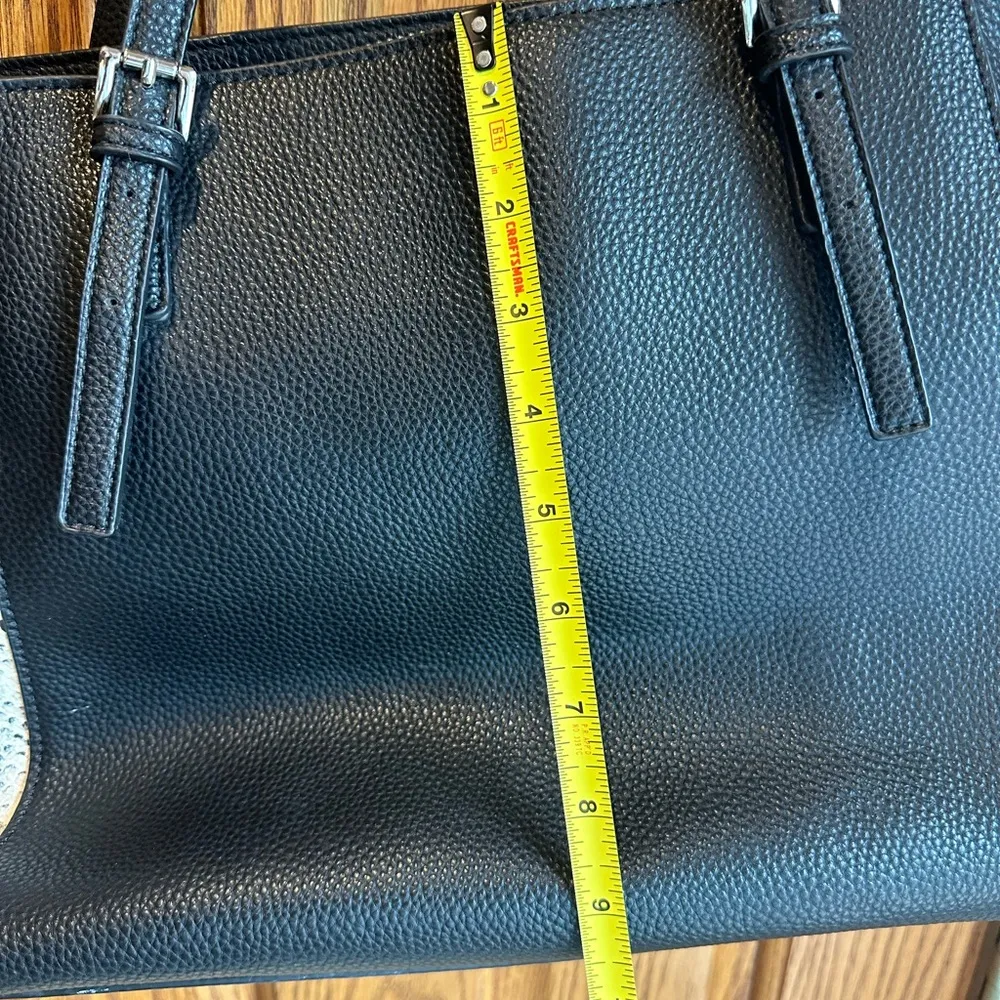 Madden Girl Black Snakeskin Faux Leather Purse Shoulder Bag - Image 7