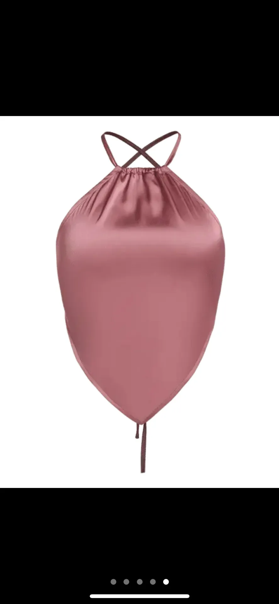 Zaful Cross Cross Open Back Crop Top - Image 2