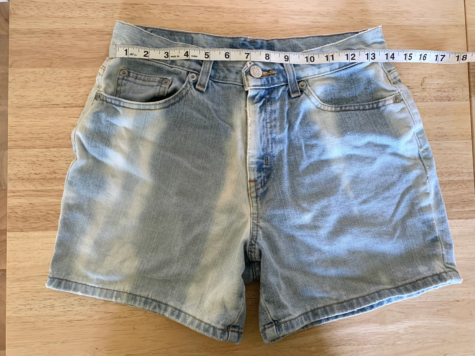 Bleach Dyed/ Brand Shorts - Image 4