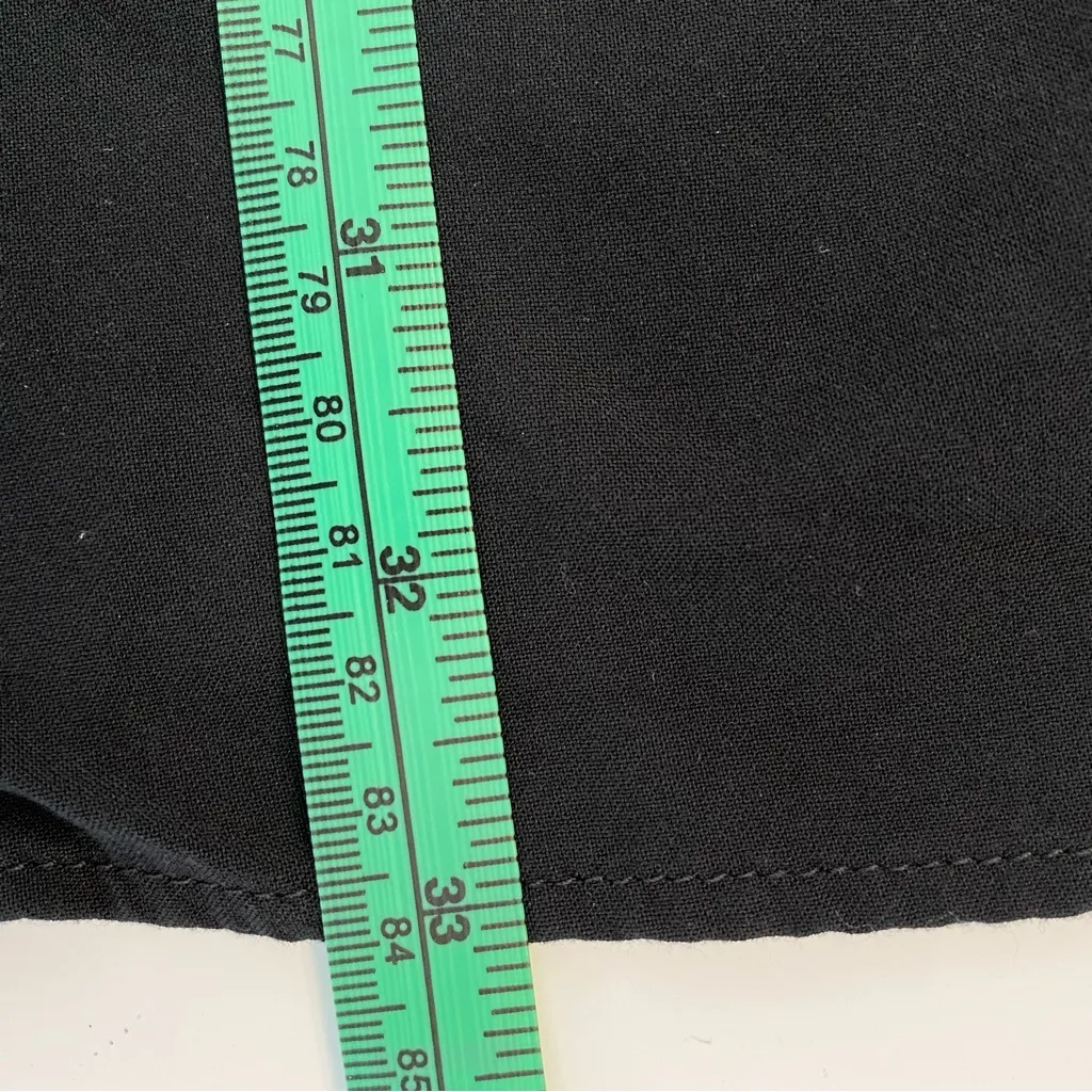 Express Crochet Lace Inset Mini Dress Tunic Cover Up Medium Black Boho Bohemian - Image 10