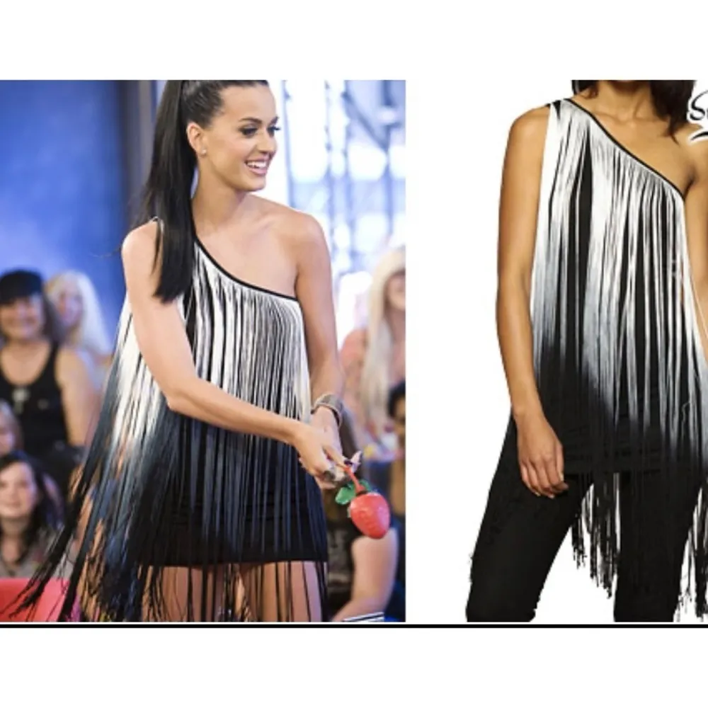 Blaque Label sold by REVOLVE  ombré fringe dress as seen Katy Perry WORN on TV - Image 5