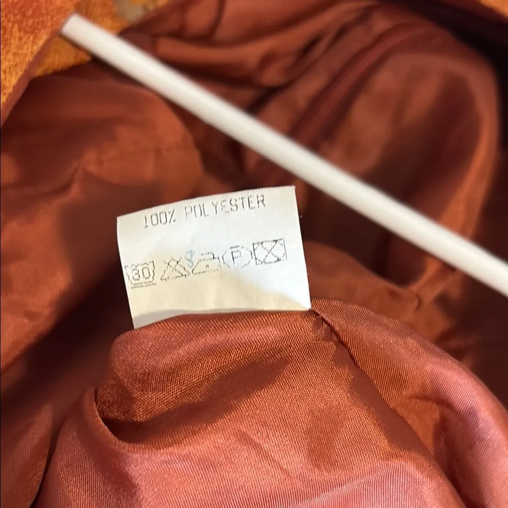 Burton Rust Floral Midi Dress Large - Image 6