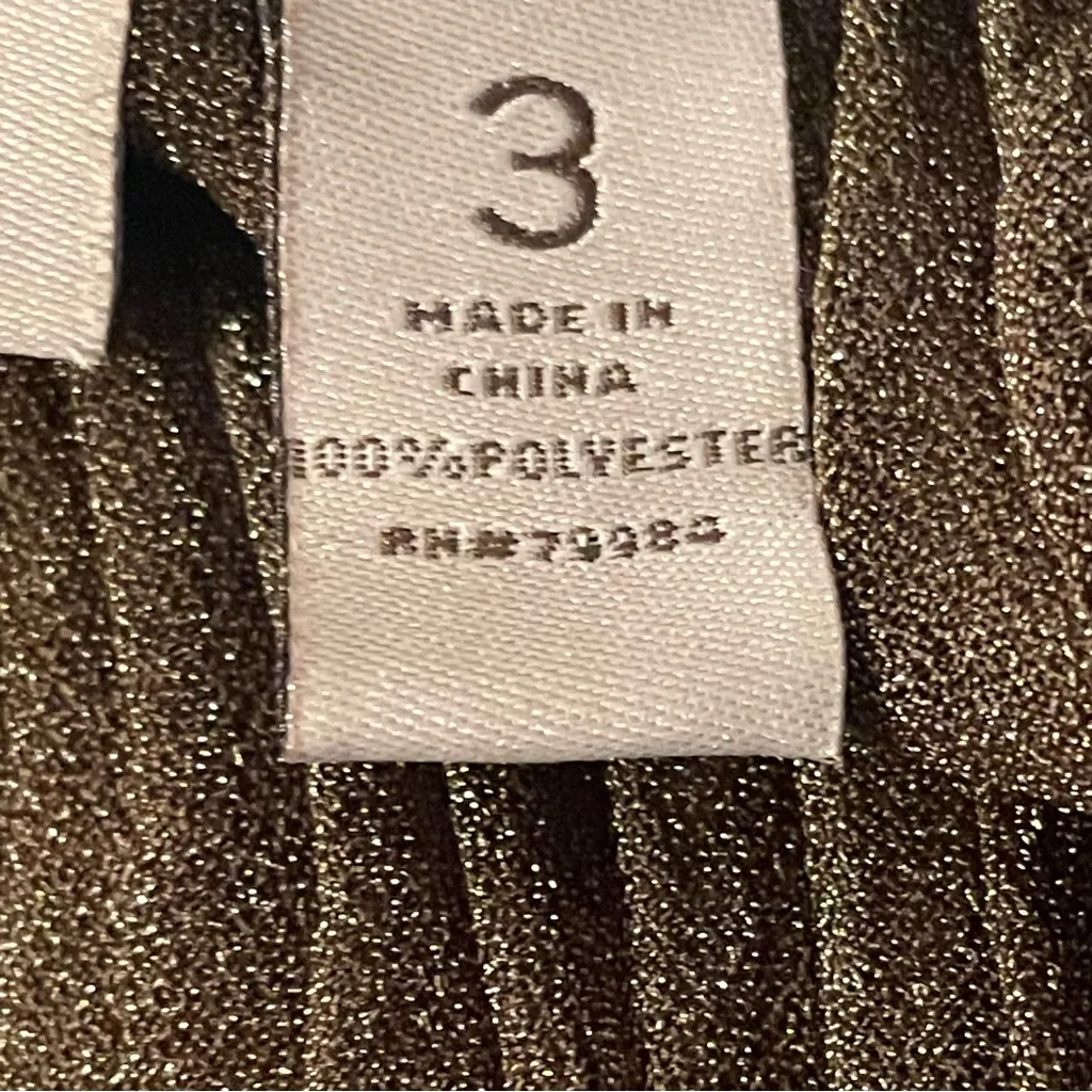 Chico’s brown metallic sheer Textured Open Cardigan/jacket size 3-Chico = XL - Image 6