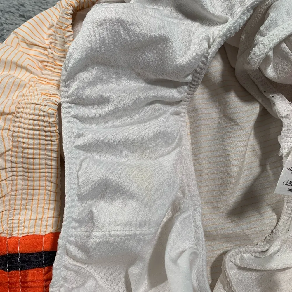 Nike medium orange striped shorts - Image 6