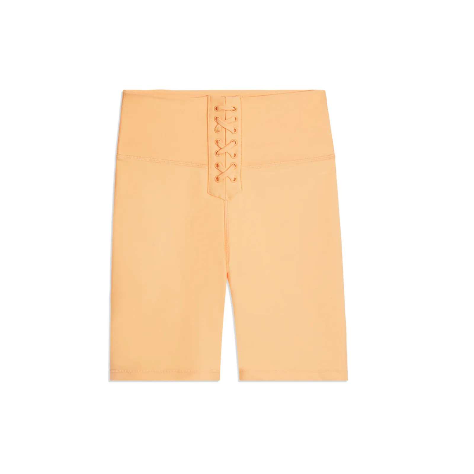 WeWoreWhat Lace Up Biker Shorts Revolve Athleisure High Waist Orange XL NWT - Image 3