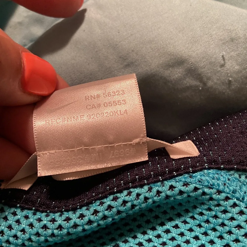 Nike Golf Navy and Teal Quarter Zip Pullover - Image 6