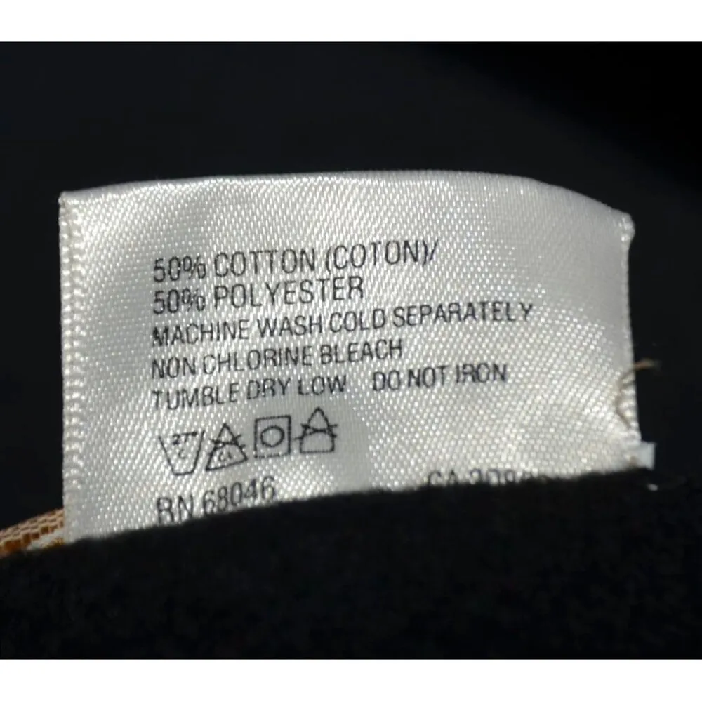 Vintage Hand Crafted Black Christmas 3-D Reindeer Sweatshirt Size L Granny Core - Image 7