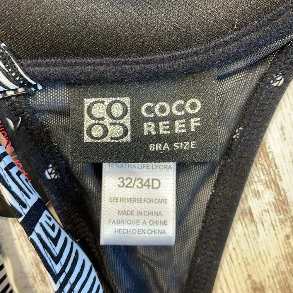 Coco Reef NWT Divine Power Black Multi Polka Dot Underwire Bikini Top 32/24D - Image 7