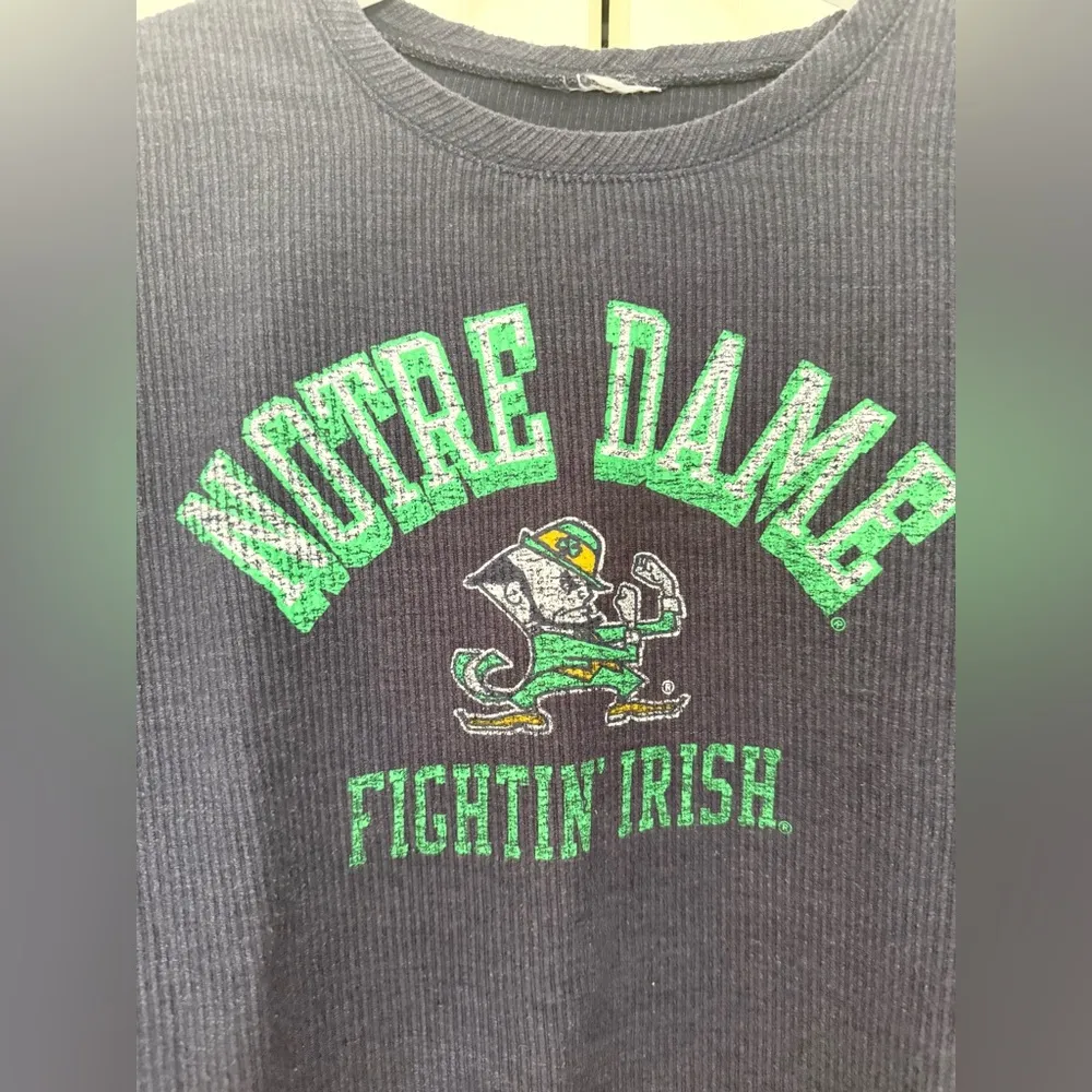 Vintage Champion Corduroy Corded Crewneck Sweatshirt Notre Dame University XL - Image 3