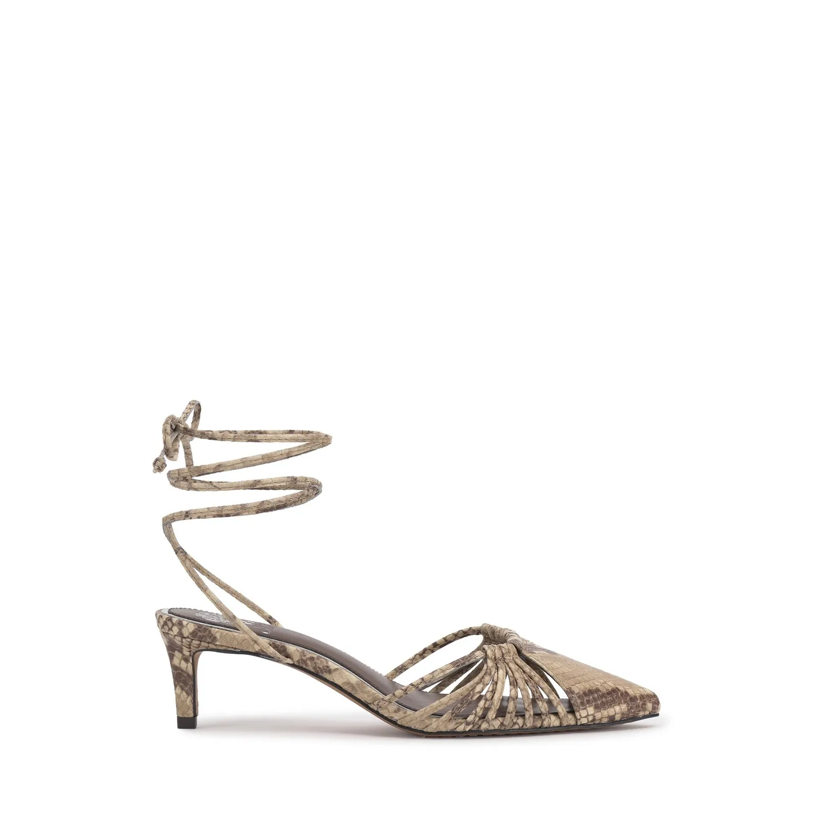 Vince Camuto Women Snake Print Lace Up Pointed Toe Heels Stiletto Shoes size 7M - Image 6