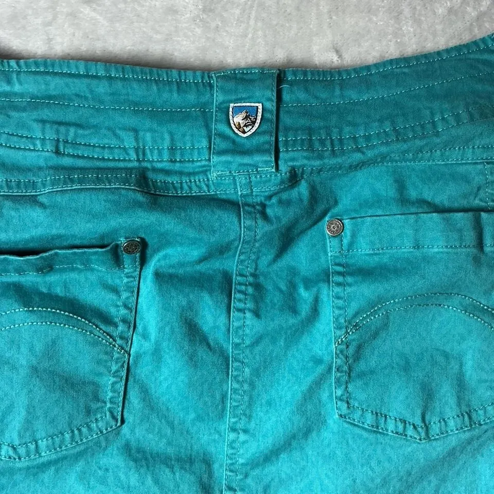 Kuhl A Line Skirt Teal Green Casual Outdoors Travel‎ Hiking - Image 3