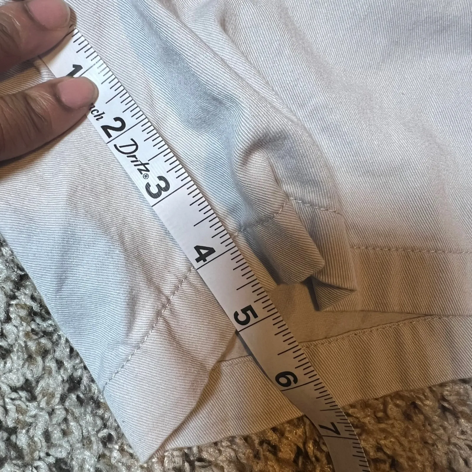 J. Crew Chino Shorts Khaki Beige‎ Casual Everyday Size 10 - Image 4